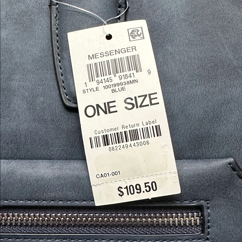 Men's Alfani Messenger Bag in Blue NWT
